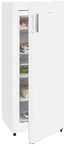 Exquisit Gefrierschrank GS231-NF-H-010E weiss | Standgerät | 155 l Volumen | Weiß | No Frost | Schnellgefrier-Funktion | Türanschlag wechselbar | Gefrierschubladen